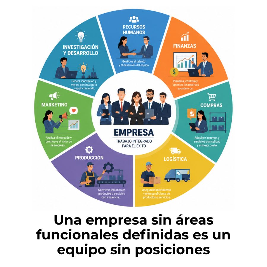 áreas funcionales de una empresa
