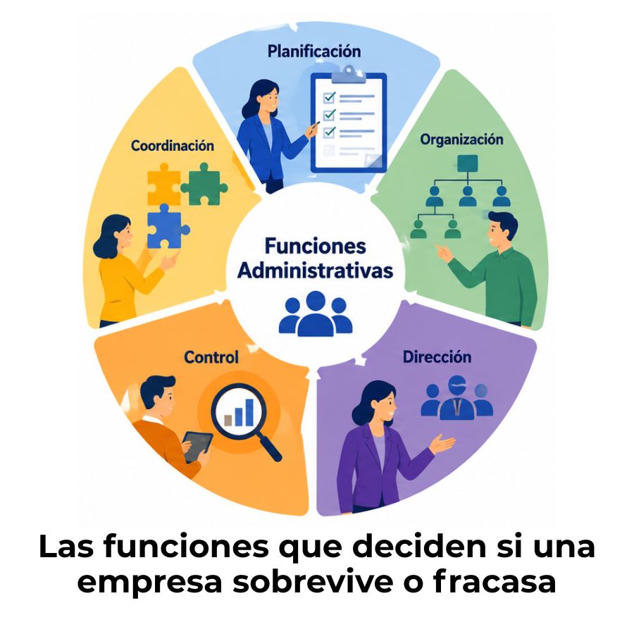 funciones administrativas de una empresa