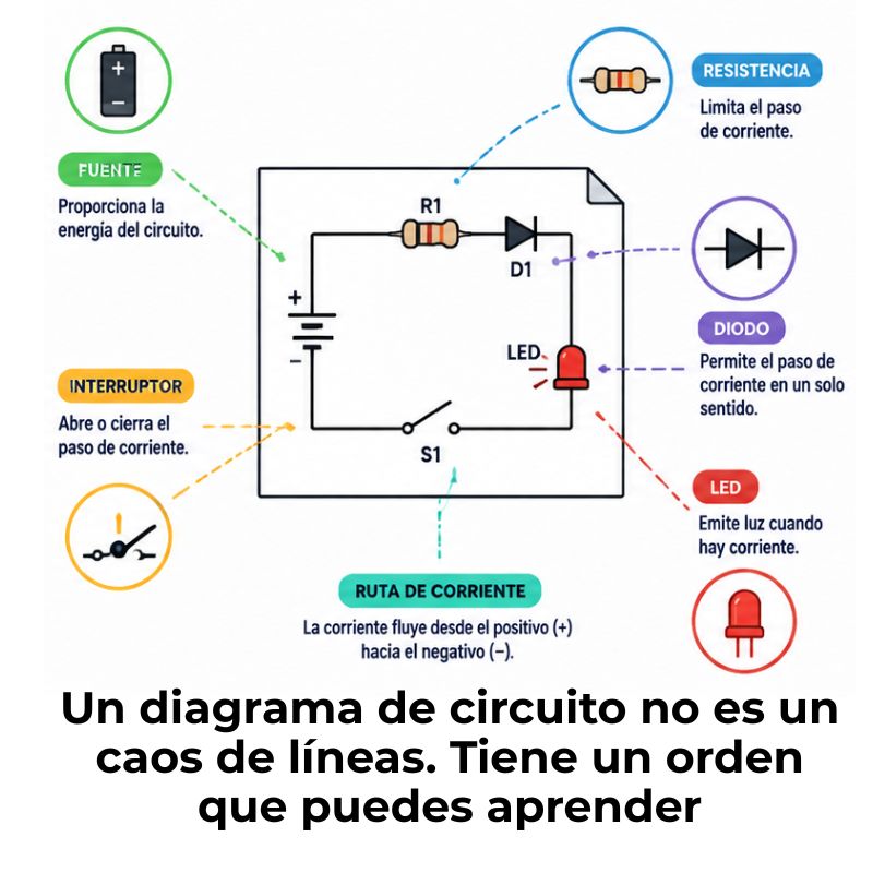 cómo leer un diagrama de circuito electrónico