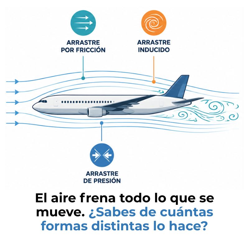 tipos de arrastre aerodinámico