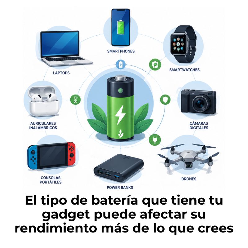 tipos de baterías para dispositivos electrónicos