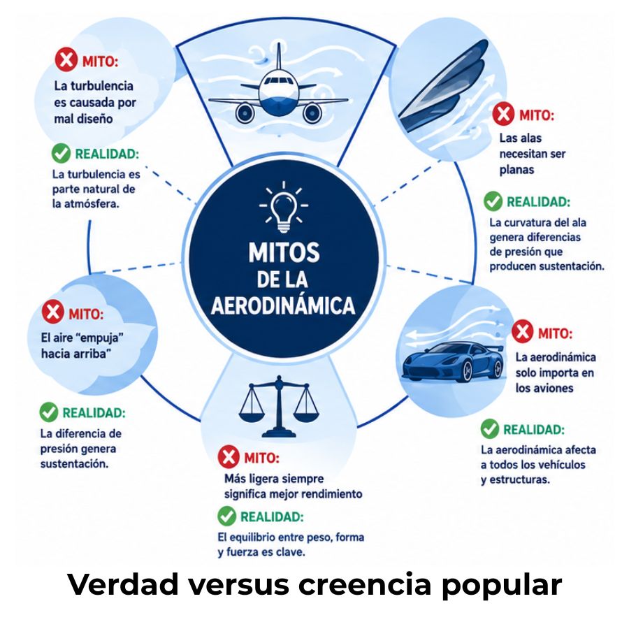 mitos de la aerodinámica