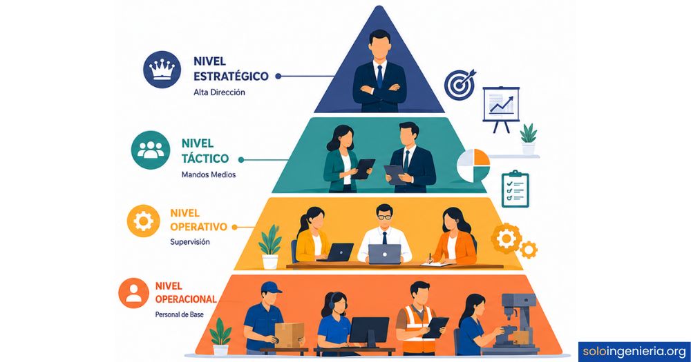 niveles jerárquicos de una empresa