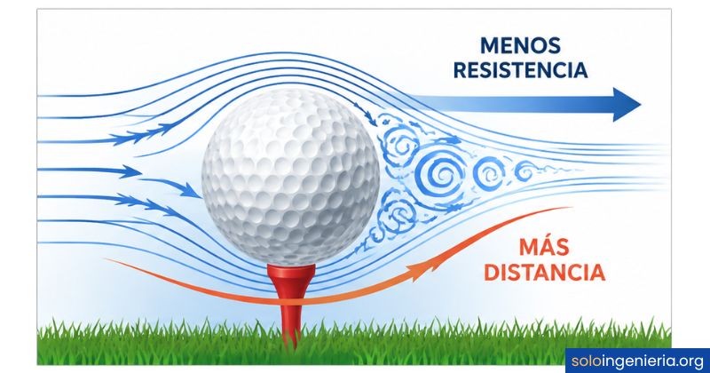 por qué las pelotas de golf tienen hoyuelos