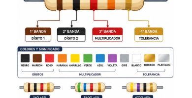 código de colores de las resistencias