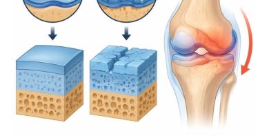 desgaste del cartílago por fricción articular