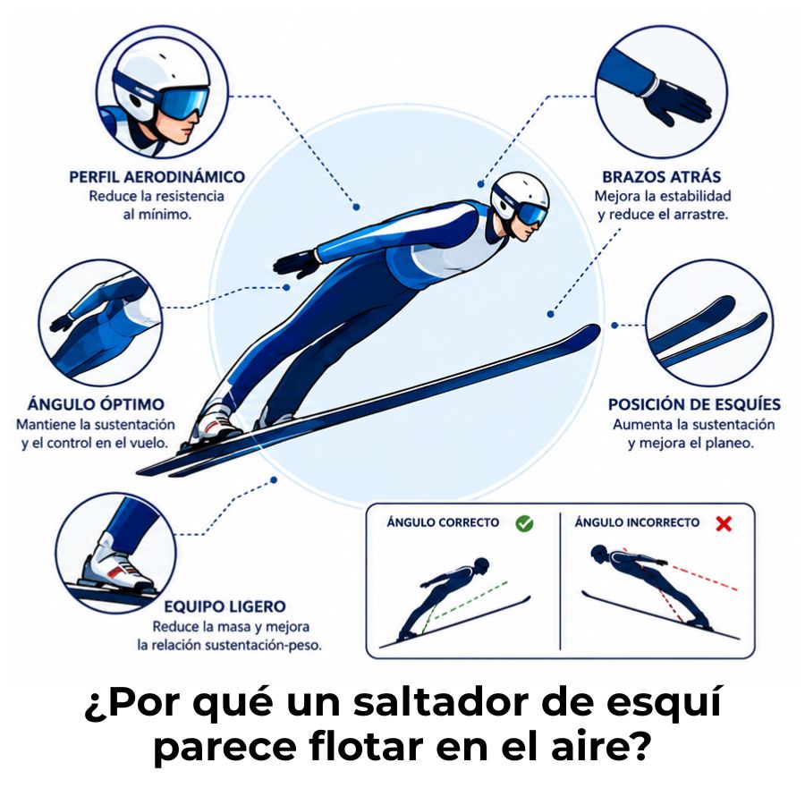 aerodinámica del salto de esquí