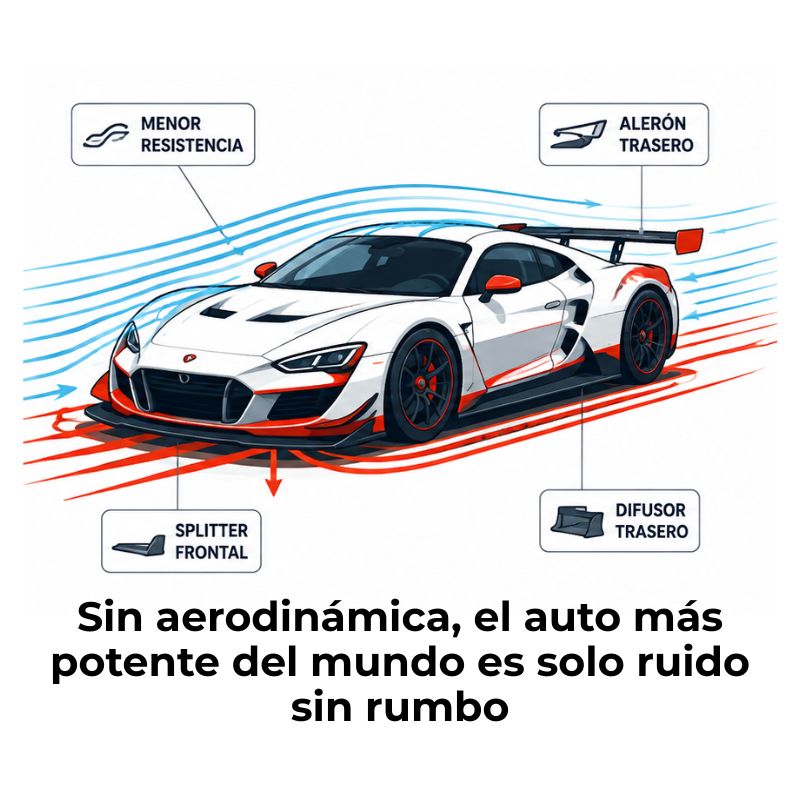 qué es la aerodinámica en el automovilismo