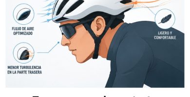 cascos aerodinámicos en el ciclismo de ruta