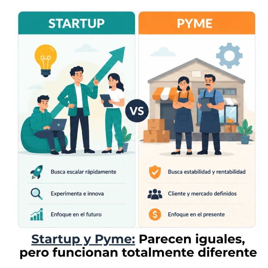 qué es una startup y qué es una pyme