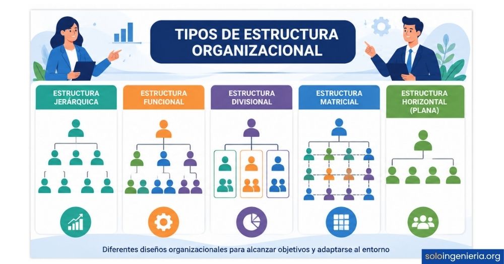 tipos de estructura organizacional