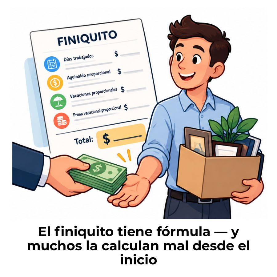 cálculo del finiquito de un trabajador
