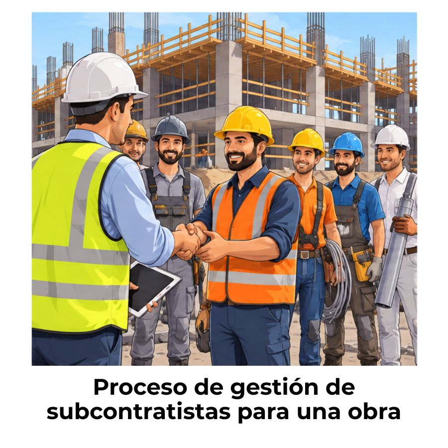 cómo se gestionan los subcontratistas en una obra