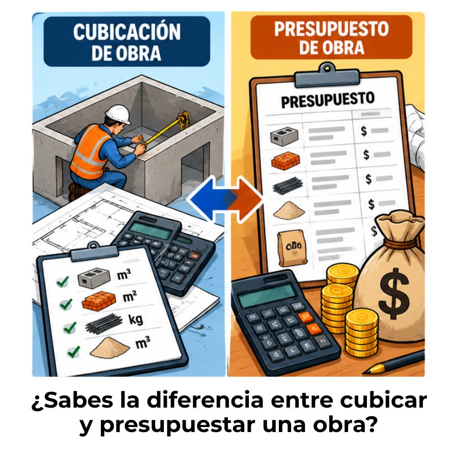 cubicación y presupuesto de obra