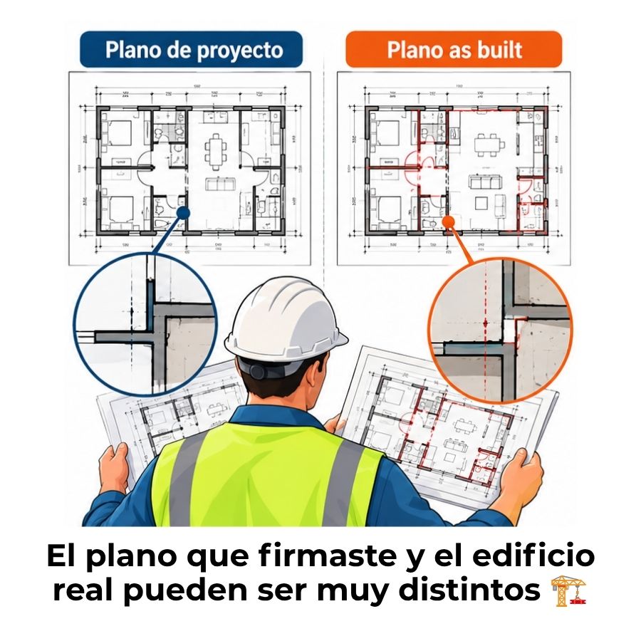 diferencia entre planos as built y de proyecto