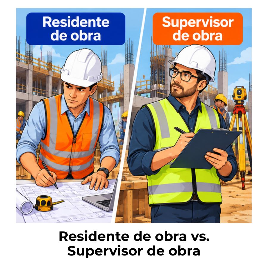 diferencia entre residente y supervisor de obra