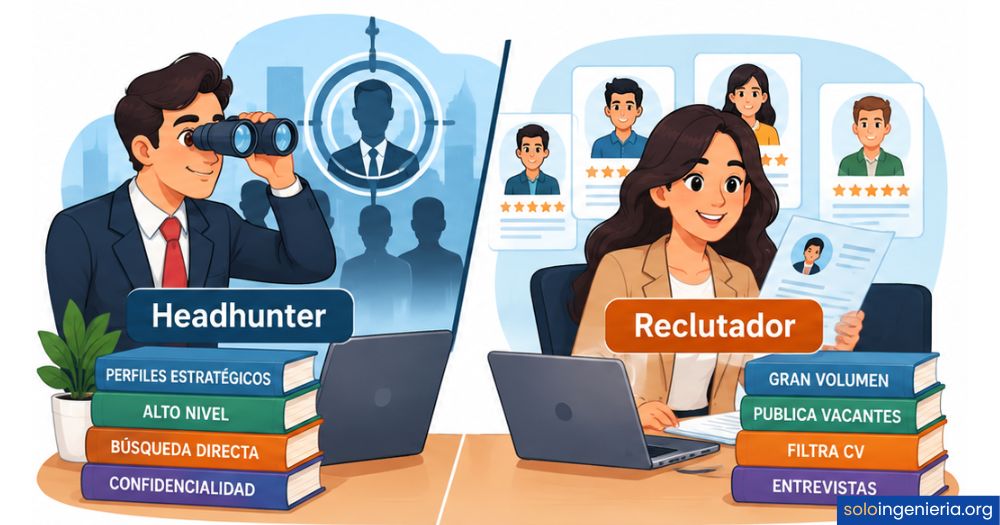 diferencia entre un headhunter y un reclutador
