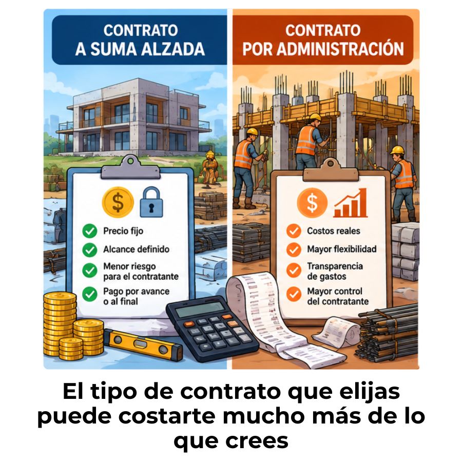 diferencias entre contratación a suma alzada y contratación por administración