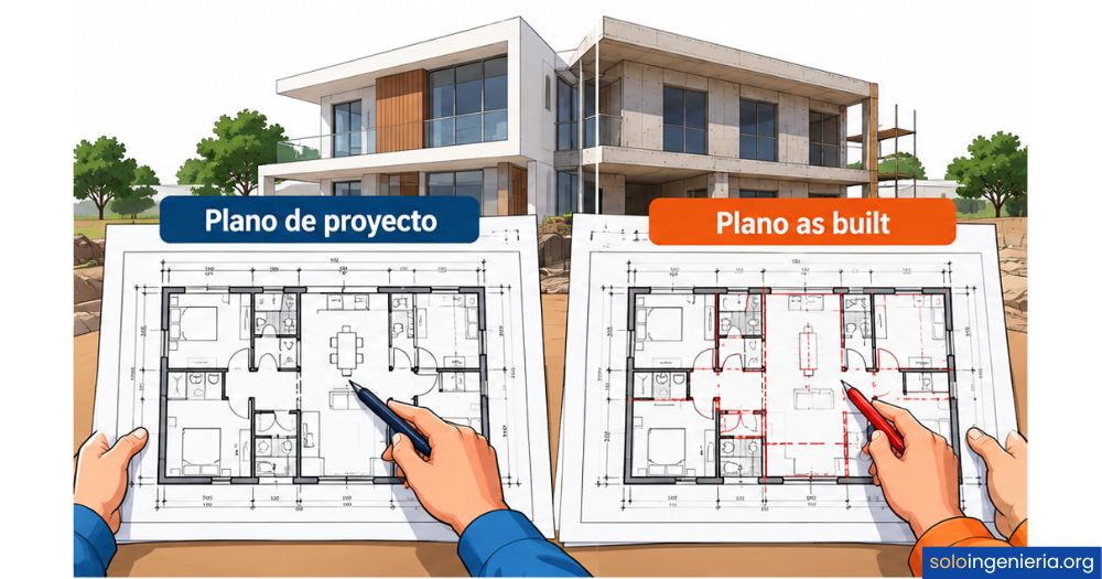 diferencias entre planos as built y planos de proyecto