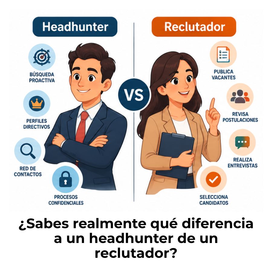 headhunter y un reclutador