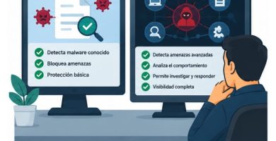 diferencia entre antivirus y EDR