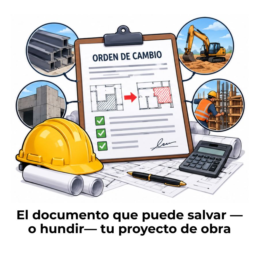 orden de cambio en construcción