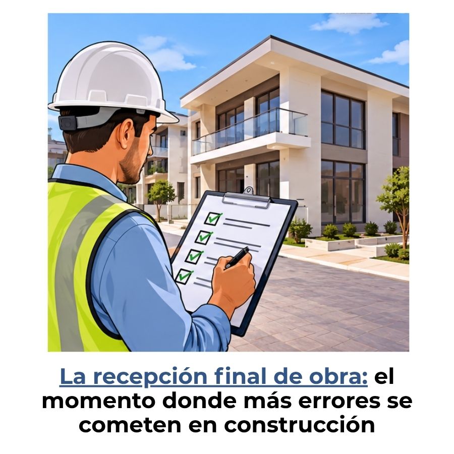 proceso para la recepción final de una obra de construcción