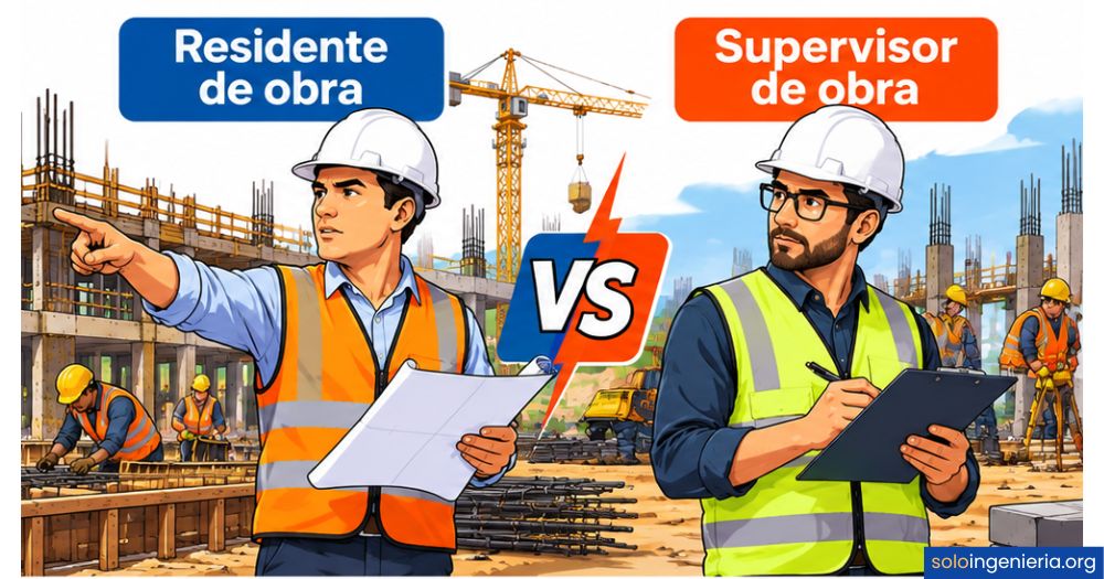 residente de obra vs. supervisor de obra