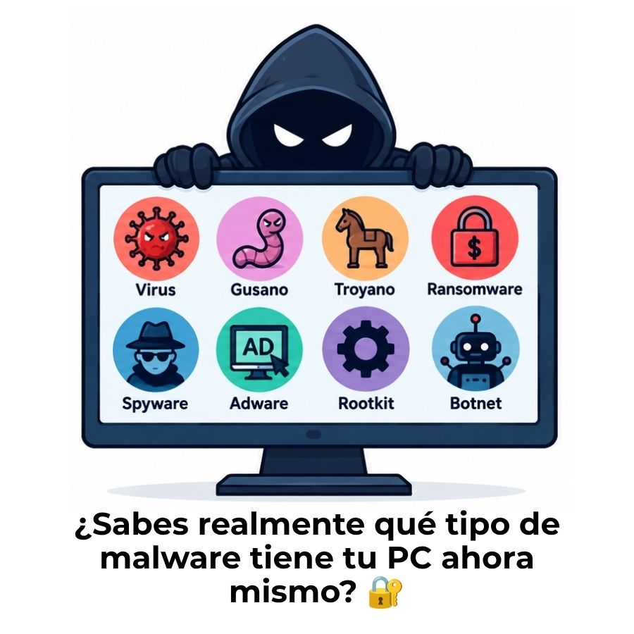 tipos de malware más comunes y cómo funcionan