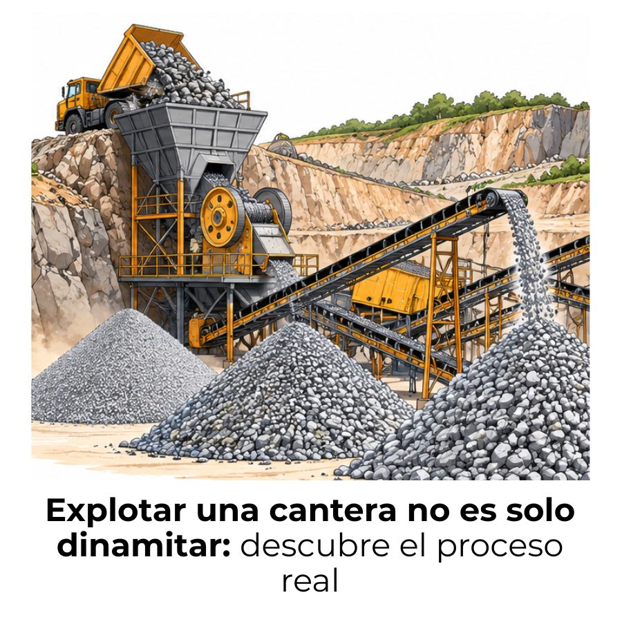 cómo se explota una cantera de forma eficiente