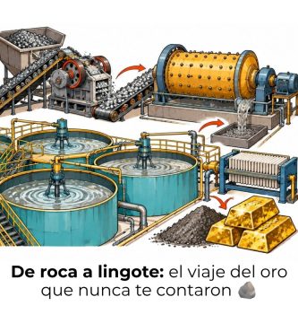 cómo se extrae el oro de una mina