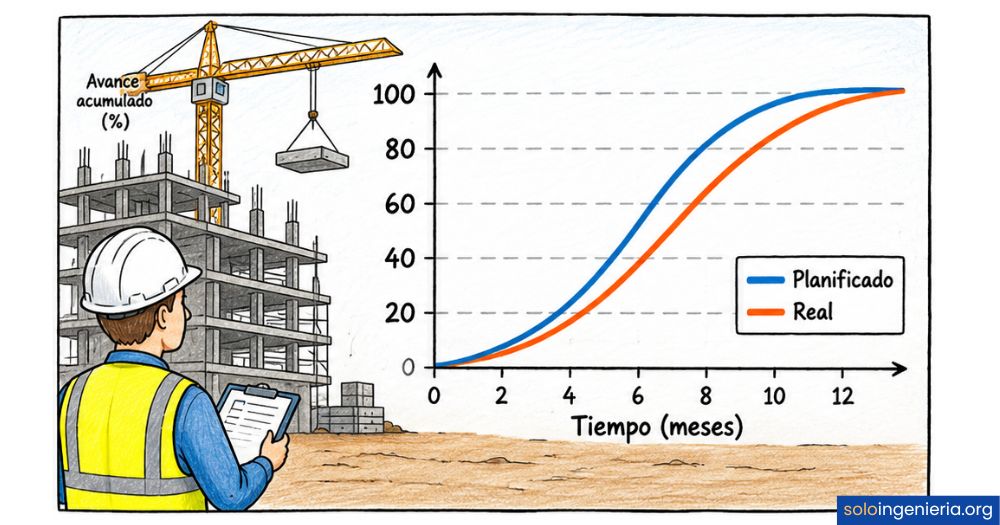 curva s en un proyecto de construcción