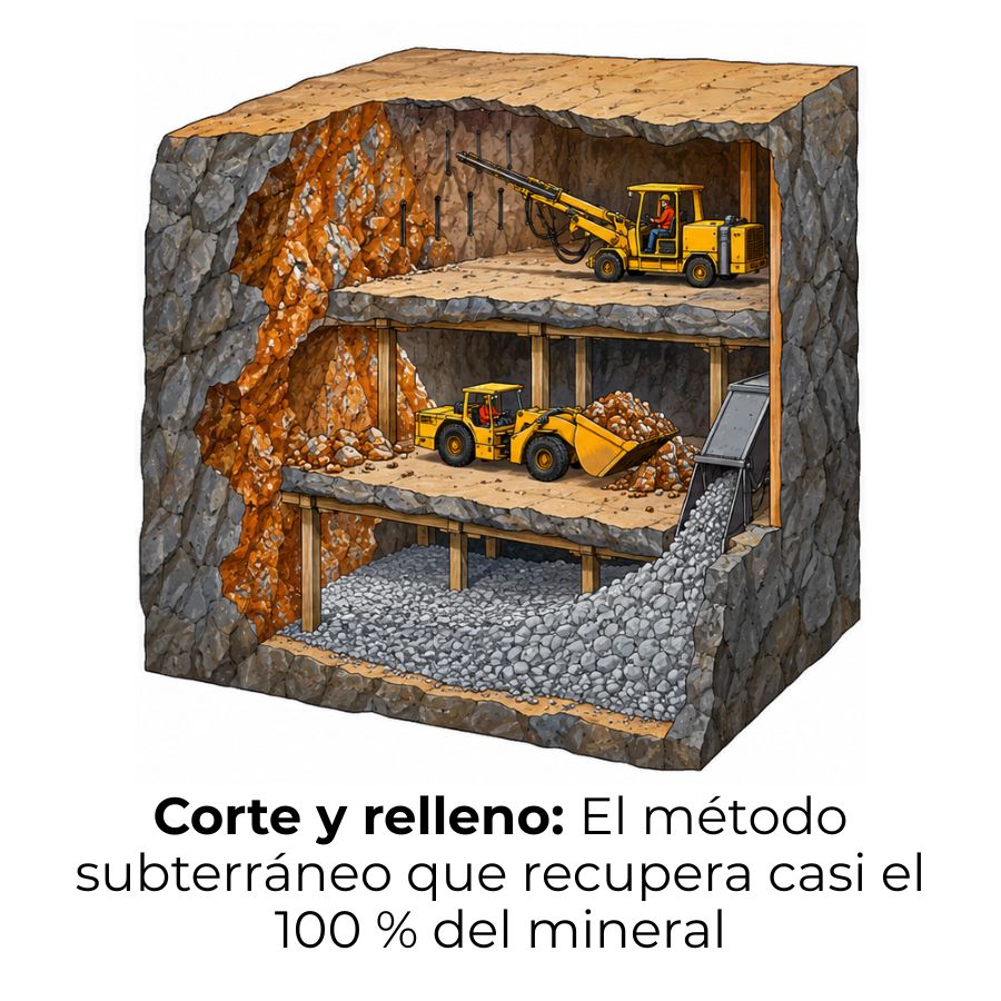 método de corte y relleno