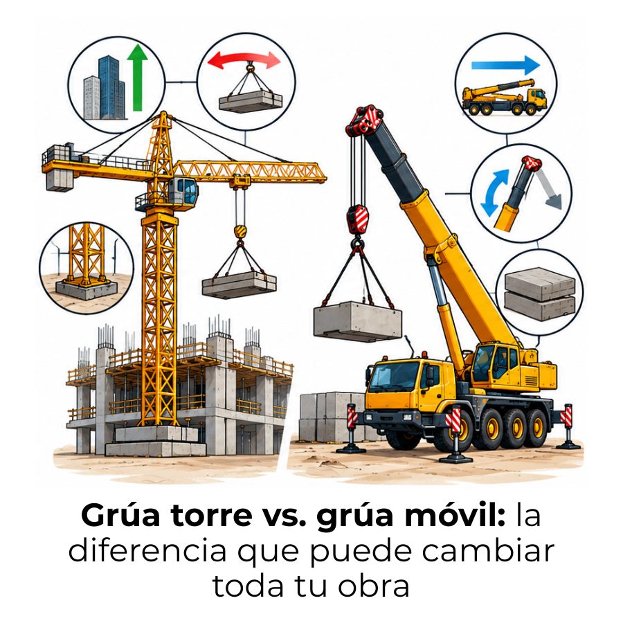 grúa torre vs grúa móvil