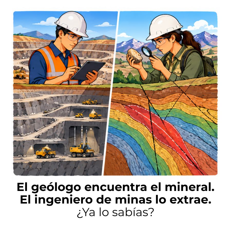diferencia entre ingeniería de minas y geología
