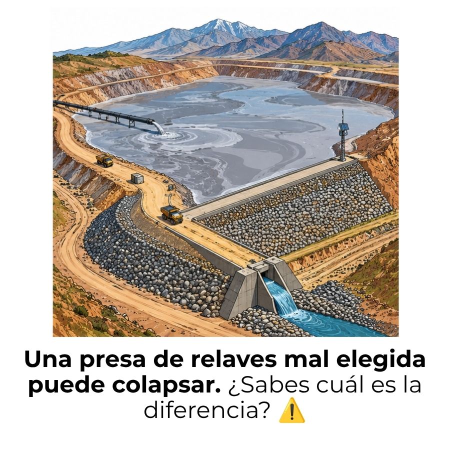 tipos de presas de relaves mineros