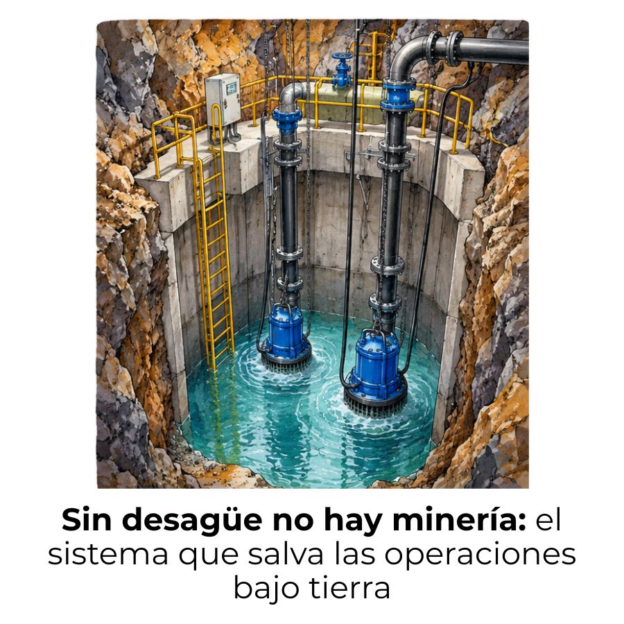 qué es el desagüe de minas subterráneas