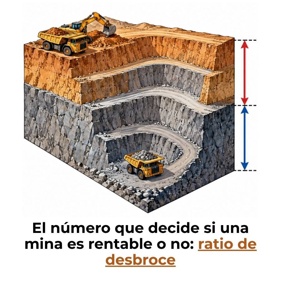 qué es el ratio de desbroce en minería