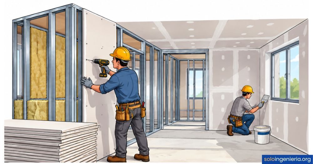 qué es la construcción en seco