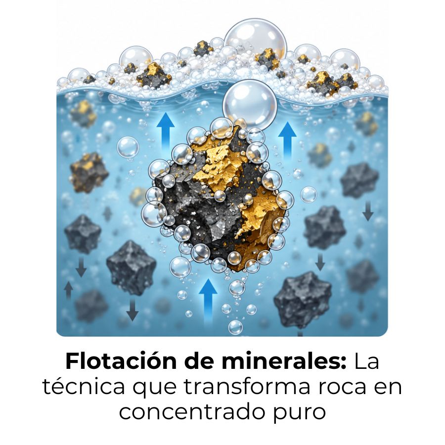 qué es la flotación de minerales