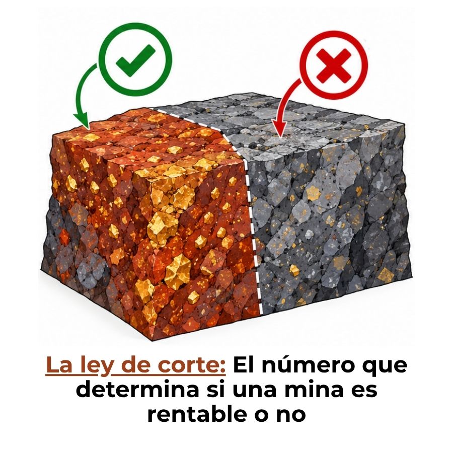 qué es la ley de corte en minería