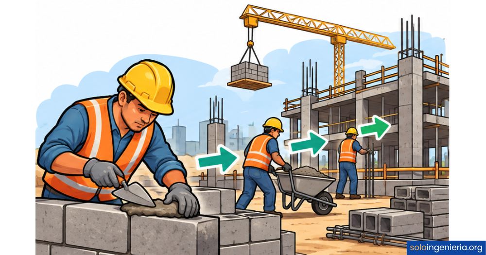 que es la productividad en obra