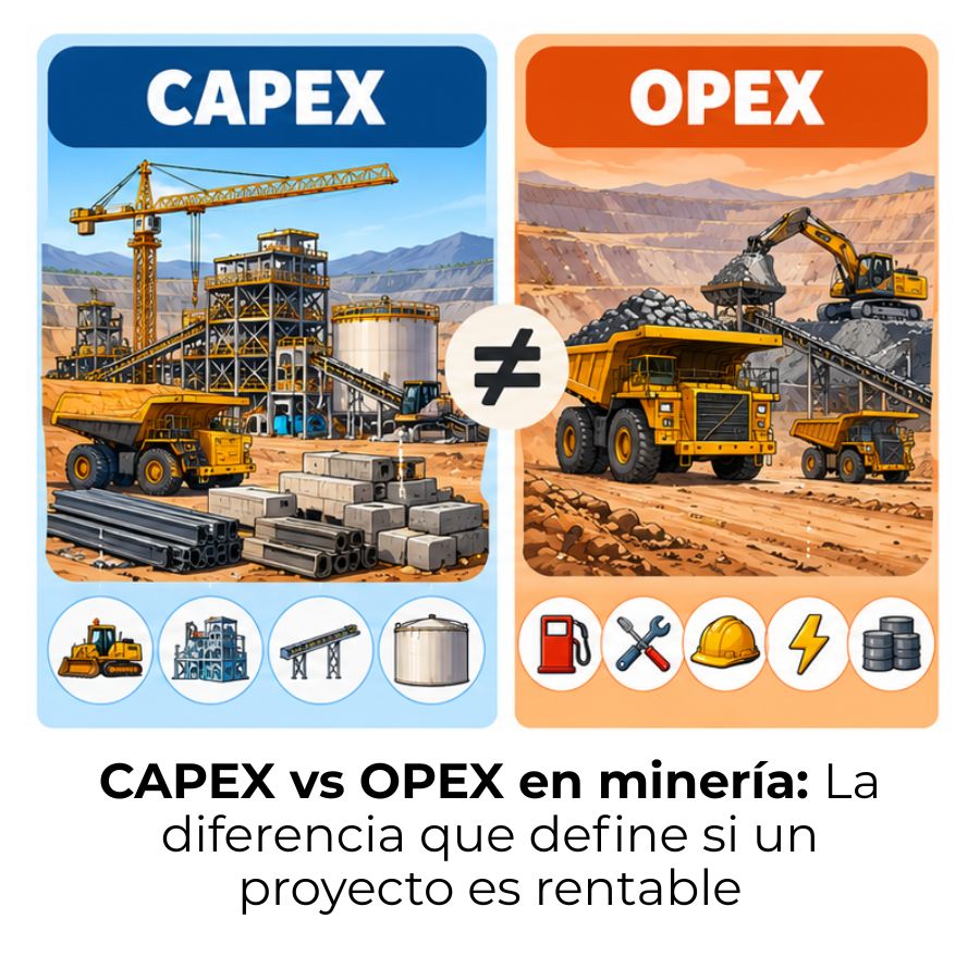 qué son el CAPEX y el OPEX en minería