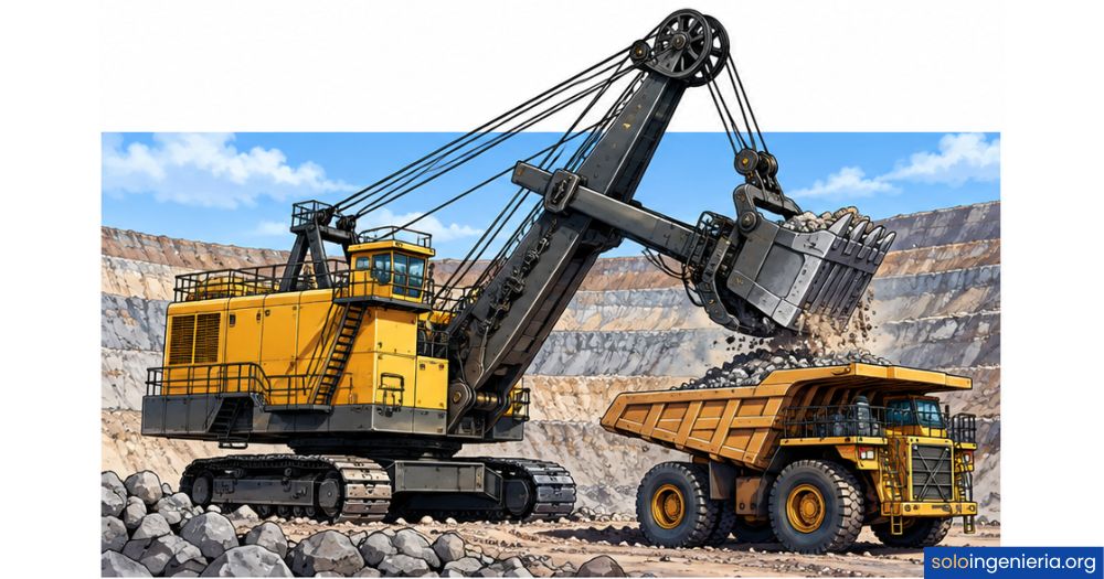 tipos de palas mineras