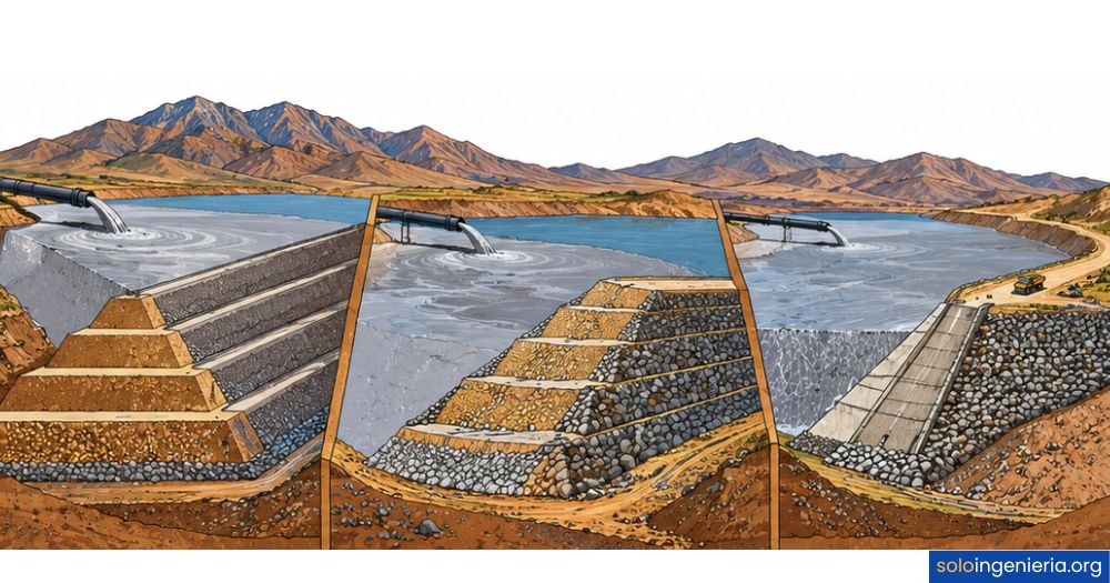 tipos de presas de relaves mineros